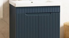 Set Baza front MDF si Lavoar seria 733, 60 cm, antracit