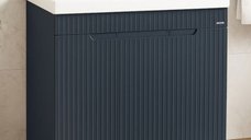 Set Baza front MDF si Lavoar seria 733, 80 cm, antracit
