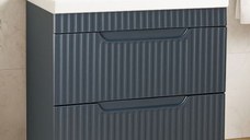 Set Baza front MDF si Lavoar seria 733, cu sertare, 80 cm, antracit