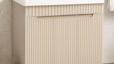 Set Baza front MDF si Lavoar seria 733, montat, 80 cm, crem