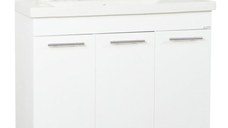 Set Baza front MDF si Lavoar seria 754, 100 cm, alb