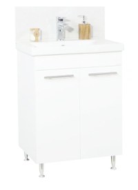 Set Baza front MDF si Lavoar seria 754, 60 cm, alb - 1