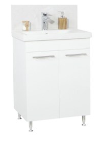 Set Baza front MDF si Lavoar seria 754, 60 cm, alb - 1
