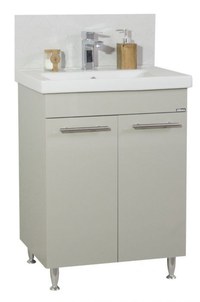 Set Baza front MDF si Lavoar seria 754, 60 cm, taupe - 1