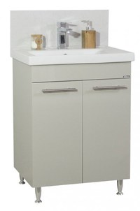 Set Baza front MDF si Lavoar seria 754, 60 cm, taupe - 1
