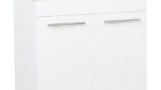 Set Baza front MDF si Lavoar seria 754, 65 cm, alb
