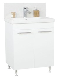 Set Baza front MDF si Lavoar seria 754, 65 cm, alb - 1