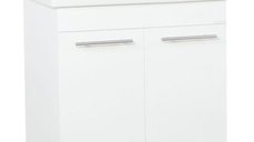 Set Baza front MDF si Lavoar seria 754, 70 cm, alb