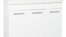 Set Baza front MDF si Lavoar seria 754, 80 cm, alb