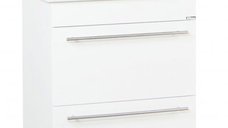 Set Baza front MDF si Lavoar seria 754, cu sertare, 60 cm, alb