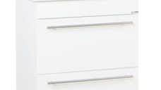 Set Baza front MDF si Lavoar seria 754, cu sertare, 60 cm, alb