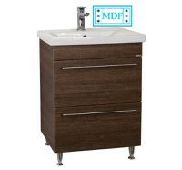 Set Baza front MDF si Lavoar seria 754, cu sertare, 60 cm, bambus - 1