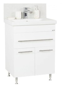 Set Baza front MDF si Lavoar seria 765, 60 cm, alb - 1