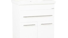 Set Baza front MDF si Lavoar seria 765, 70 cm, alb