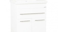 Set Baza front MDF si Lavoar seria 765, 70 cm, alb