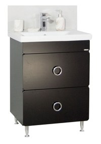 Set Baza front MDF si Lavoar seria 780, 60 cm, negru - 1