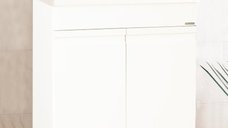 Set Baza front MDF si Lavoar seria 786, 60 cm, alb
