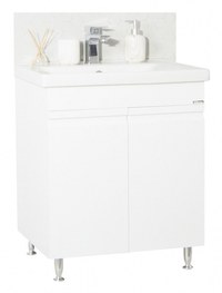 Set Baza front MDF si Lavoar seria 786, 76 cm, alb - 1