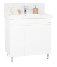 Set Baza front MDF si Lavoar seria 786, 80 cm, alb - 1
