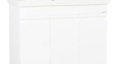 Set Baza front MDF si Lavoar seria 786, 90 cm, alb