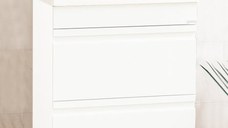 Set Baza front MDF si Lavoar seria 786, cu sertare, 60 cm, alb