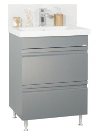 Set Baza front MDF si Lavoar seria 786, cu sertare, 60 cm, antracit - 1