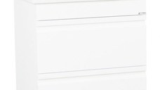 Set Baza front MDF si Lavoar seria 786, cu sertare, 70 cm, alb