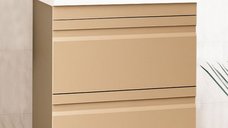 Set Baza front MDF si Lavoar seria 786, cu sertare, montat, 60 cm, cappuccino