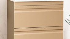 Set Baza front MDF si Lavoar seria 786, cu sertare, montat, 70 cm, cappuccino