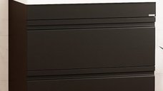 Set Baza front MDF si Lavoar seria 786, cu sertare, montat, 80 cm, negru