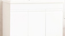 Set Baza front MDF si Lavoar seria 786, montat, 100 cm, alb