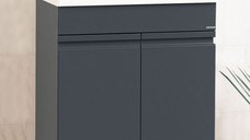 Set Baza front MDF si Lavoar seria 786, montat, 60 cm, antracit