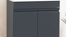 Set Baza front MDF si Lavoar seria 786, montat, 70 cm, antracit