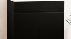 Set Baza front MDF si Lavoar seria 786, montat, 70 cm, negru