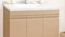 Set Baza front MDF si Lavoar seria 886, montat, 80 cm, cappuccino