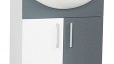 Set Baza si Lavoar seria 001, eco, 55 cm, antracit