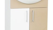 Set Baza si Lavoar seria 001, eco, 55 cm, cappuccino