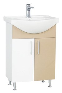 Set Baza si Lavoar seria 001, eco, 55 cm, cappuccino - 1