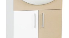 Set Baza si Lavoar seria 001, eco, 55 cm, cappuccino