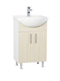 Set Baza si Lavoar seria 001, eco, 55 cm, fag - 1