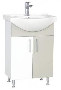Set Baza si Lavoar seria 001, eco, 55 cm, taupe - 1