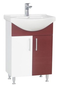 Set Baza si Lavoar seria 001, eco, 60 cm, bordo - 1