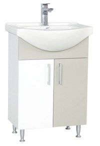 Set Baza si Lavoar seria 001, eco, 60 cm, taupe - 1