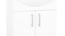 Set Baza si Lavoar Seria 005, Alb, Eco, 56 cm