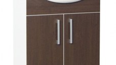 Set Baza si Lavoar seria 005, eco, 50 cm, wenge