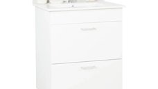 Set Baza si Lavoar seria 067, cu sertare, 60 cm, alb