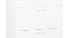 Set Baza si Lavoar seria 067, suspendata cu sertare, 50 cm, alb