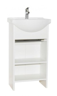 Set Baza si Lavoar seria 105, 45 cm, alb - 1