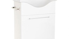 Set Baza si Lavoar seria 130, suspendata, 55 cm, alb