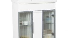 Set Baza si Lavoar seria 758, 70 cm, alb